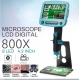 Microscopio digital 800x con monitor